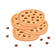 Cookies chocolate chip topping for your tea time decoration image
