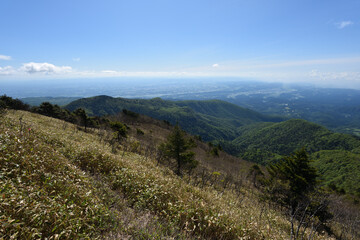 Fototapeta na wymiar Climbing Mt. Takahara, Tochigi, Japan