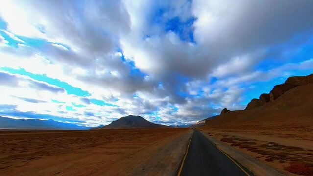 Road Trip Adventure: Early Morning Drive from Spiti Valley to Ladakh Highway