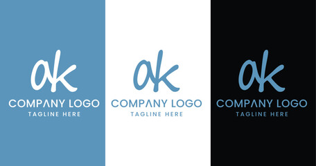 Initial Letter aK Logo Design Outstanding Creative Modern Symbol Sign