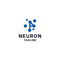 Fototapeta na wymiar Neuron logo icon vector image