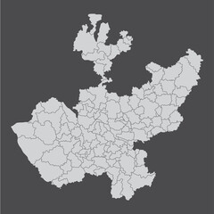 Jalisco administrative map