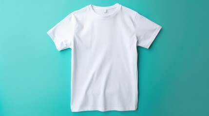 Mockup of t-shirt on colorful background