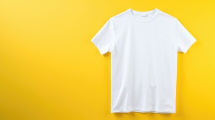 Mockup of t-shirt on colorful background