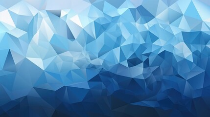 Abstract blue poly triangle design, digital backgorund, vector communication concept