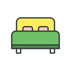 Bed icon vector design templates