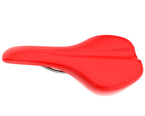 Bike saddle isolated on transparent background. 3d rendering - illustration