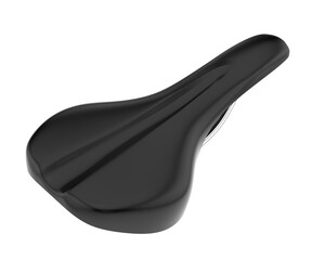 Bike saddle isolated on transparent background. 3d rendering - illustration