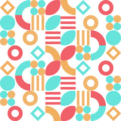 abstract geometric pattern background with basic shapes