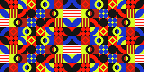 vector illustration banner background with geometry theme