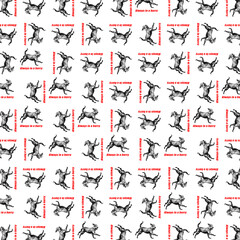 Always in a hurry phrase concept graphic motif pattern