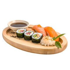 sushi on a plate