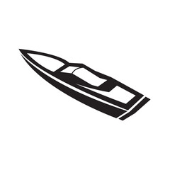 fast boat icon design template vector