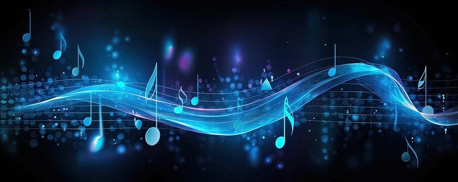 Kunstvoller abstrakter E-Gitarre Hintergrund Banner, Musik Hintergrund