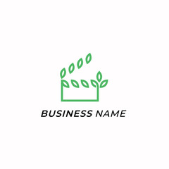 design logo combine leaf and film cut