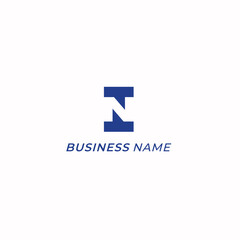 design logo creative letter N and letter I