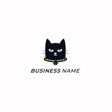 design logo creative head cat