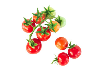 Fresh tomatoe isolated on white background, Raw food