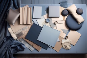 Elegant flat lay composition