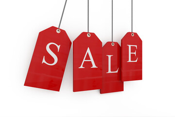 Red sale tags