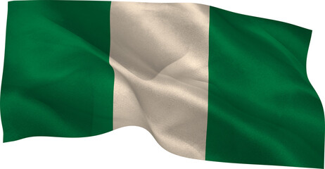 Digitally generated nigeria national flag