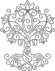 Floral design icon