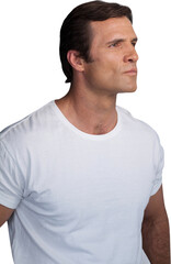 Obraz premium Mature man looking away