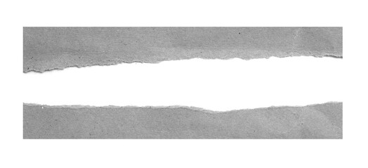 ripped paper on white background and have copy space for design in your work.