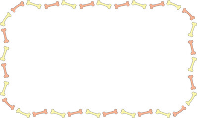 Dog Bone Border Vector