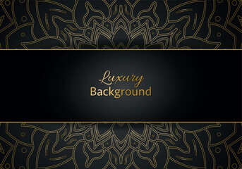 Luxury vector mandala background design with golden color pattern. Vector ornamental mandala design.