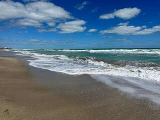 waves on the beach