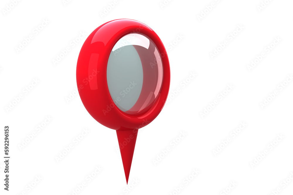 Poster red navigation marker