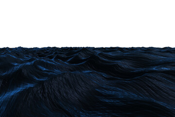 Naklejka premium Dark blue rough ocean
