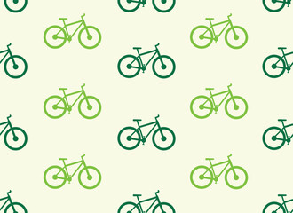 Pattern with bicycles, bike icon bicycle illustration seamless template wallpaper vector background