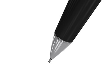 Close-up of black ballpoint pen