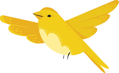 Yellow bird icon