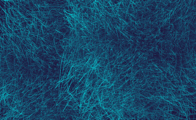 Chaotic intersection of lines. Vector illustration of a set of lines with a gradient fill. Sketch for creativity.