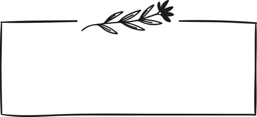 Obraz premium Botanical Flower Frame