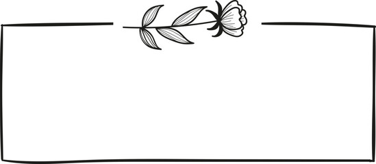 Fototapeta premium Botanical Flower Frame