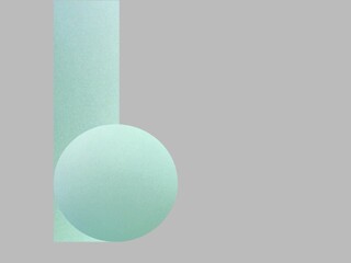 Elegant silver grey light cyan green hue minimalism style abstract geometric circle luxury decorative background texture 