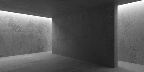 Abstract architecture interior background. Modern concrete room