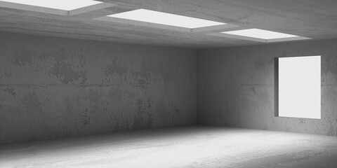 Abstract architecture interior background. Modern concrete room
