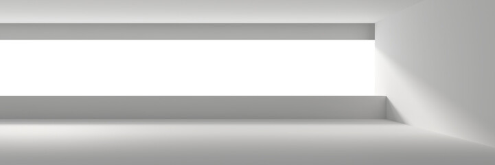 White Abstract Modern Architecture Interior Background