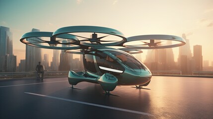 Autonomous Passengers in the Future of Urban Air Mobility: UAM City Air Cabs and Cargo Transport by Electric AAVs: Generative AI