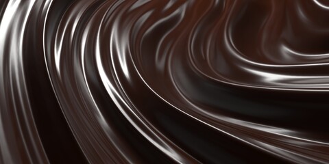Chocolate background. Melted choco mass