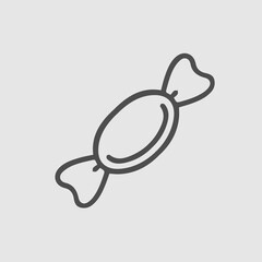 Candy vector icon. Sweet symbol simple isolated pictogram.