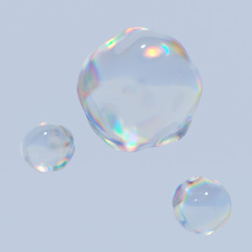 Skin cells with a clear, crystal-clear protective membrane. Pure Cosmetics Product. 