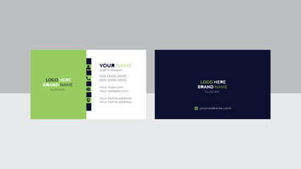 New modern business card print horizontal vector 
templates double-sided creative design.