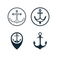 Anchor logo icon boat ship marine navy