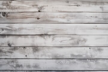 Obraz na płótnie Canvas Weathered White Wood Texture - Vintage, Rustic Distressed Wooden Background for a Farmhouse Desk or Wallpaper. Generative AI